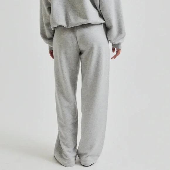 NWOT Second Female Abadell Sweatpants in grey melange size XS straight leg - Picture 2 of 9